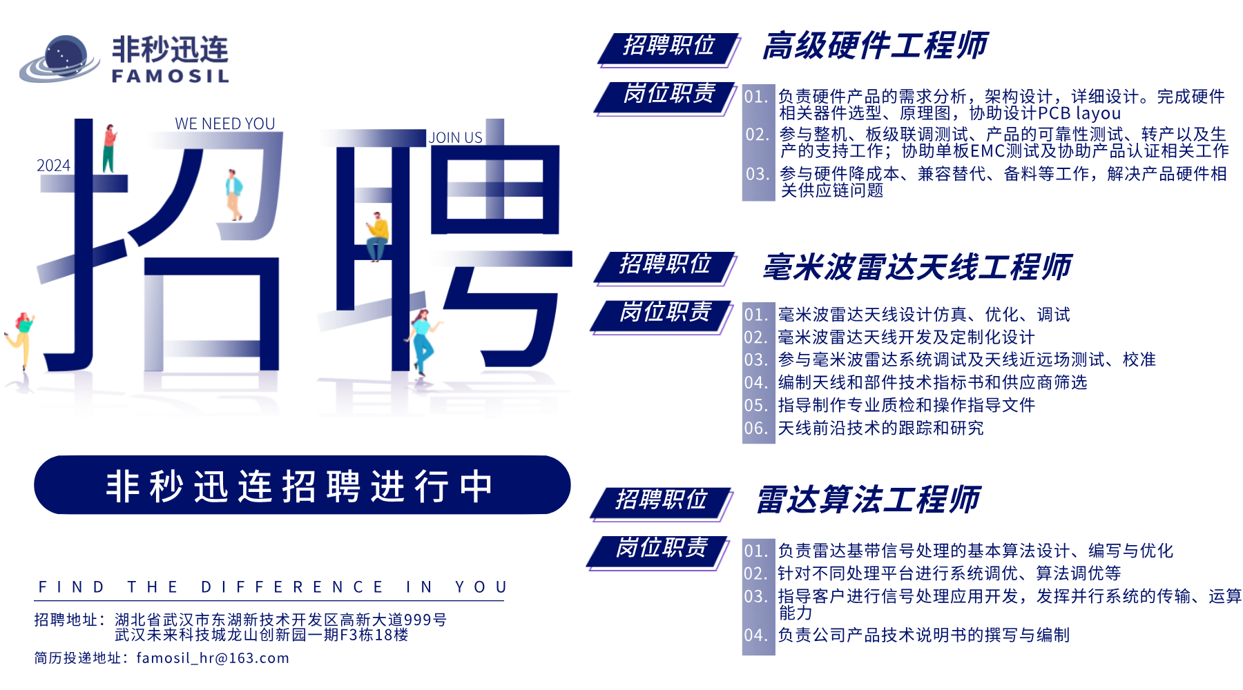 创意文字风人才招聘宣传推广横版海报